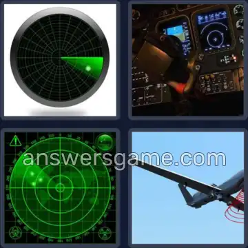 4 Pics 1 Word 5 Letters RADAR
