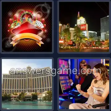 4 Pics 1 Word 5 Letters VEGAS