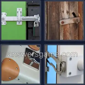 4 Pics 1 Word 5 Letters LATCH