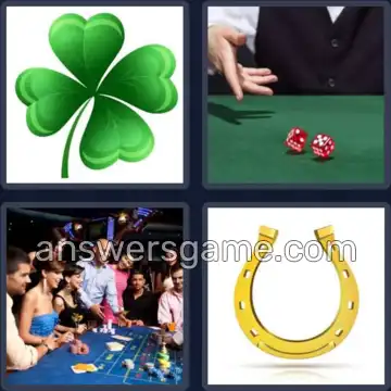 4 Pics 1 Word 5 Letters LUCKY