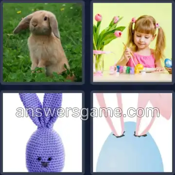 4 Pics 1 Word 5 Letters BUNNY