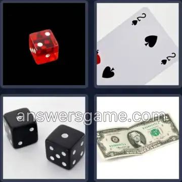 4 Pics 1 Word 5 Letters DEUCE
