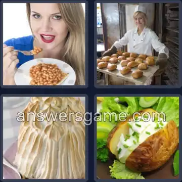4 Pics 1 Word 5 Letters BAKED