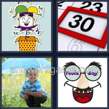 4 Pics 1 Word 5 Letters APRIL