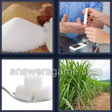 4 Pics 1 Word 5 Letters SUGAR