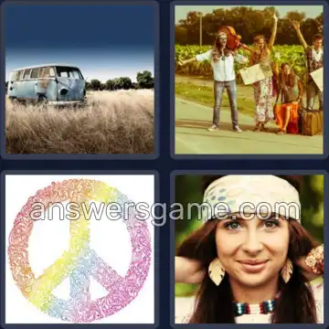4 Pics 1 Word 5 Letters HIPPY