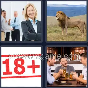 4 Pics 1 Word 5 Letters ADULT