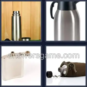 4 Pics 1 Word 5 Letters FLASK