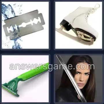 4 Pics 1 Word 5 Letters BLADE
