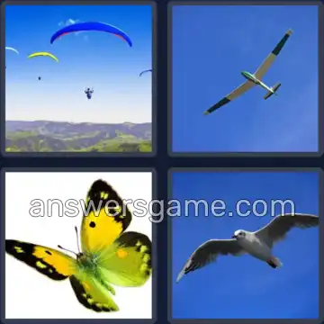 4 Pics 1 Word 5 Letters GLIDE