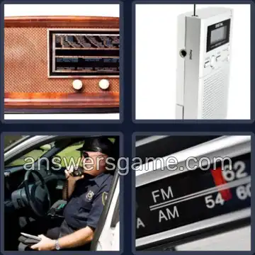 4 Pics 1 Word 5 Letters RADIO