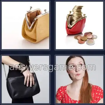 4 Pics 1 Word 5 Letters PURSE