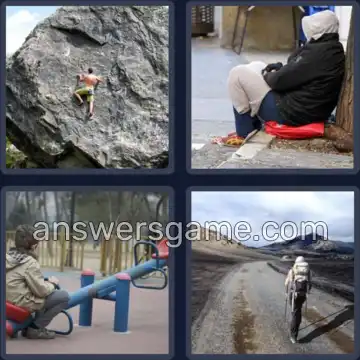 4 Pics 1 Word 5 Letters ALONE