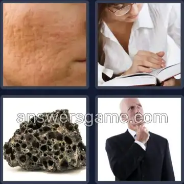 4 Pics 1 Word 5 Letters PORES