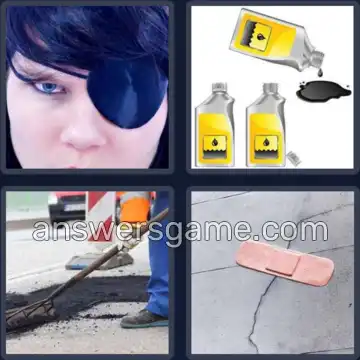 4 Pics 1 Word 5 Letters PATCH