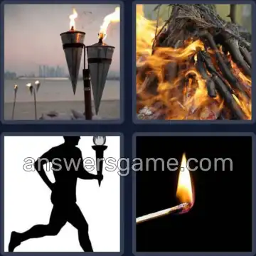 4 Pics 1 Word 5 Letters TORCH