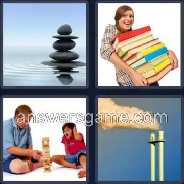 4 Pics 1 Word 5 Letters STACK