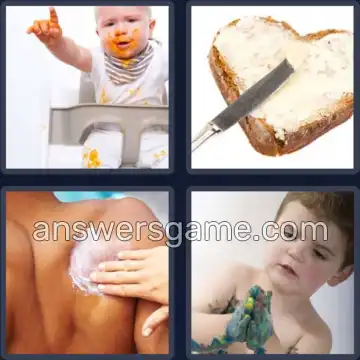 4 Pics 1 Word 5 Letters SMEAR