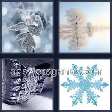 4 Pics 1 Word 5 Letters FROST