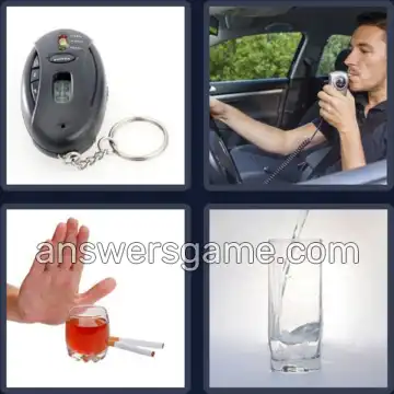 4 Pics 1 Word 5 Letters SOBER