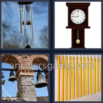 4 Pics 1 Word 5 Letters CHIME