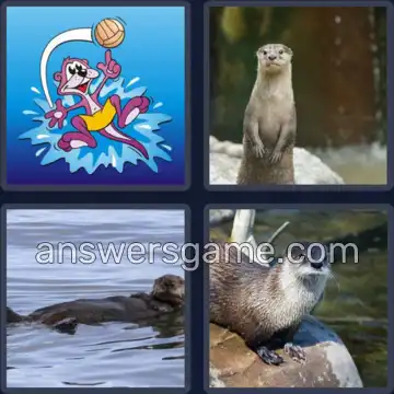 4 Pics 1 Word 5 Letters OTTER