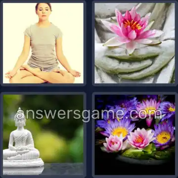 4 Pics 1 Word 5 Letters LOTUS