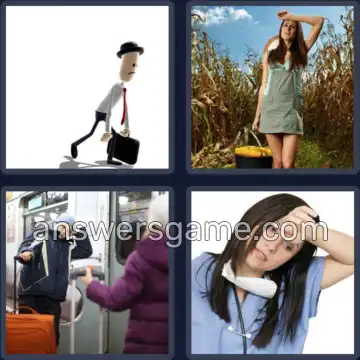 4 Pics 1 Word 5 Letters WEARY