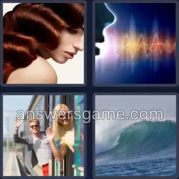 4 Pics 1 Word 5 Letters WAVES