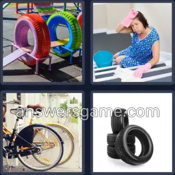 4 Pics 1 Word 5 Letters TIRES