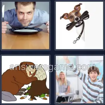4 Pics 1 Word 5 Letters EAGER