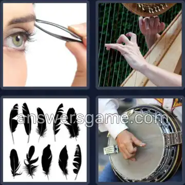 4 Pics 1 Word 5 Letters PLUCK