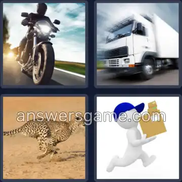 4 Pics 1 Word 5 Letters QUICK