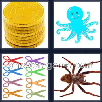 4 Pics 1 Word 5 Letters EIGHT