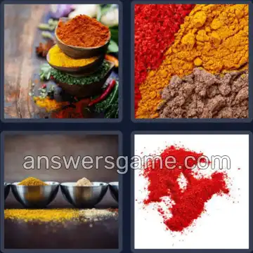4 Pics 1 Word 5 Letters SPICE
