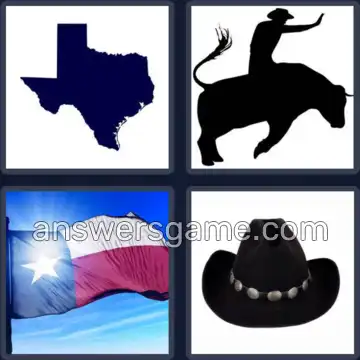 4 Pics 1 Word 5 Letters TEXAS