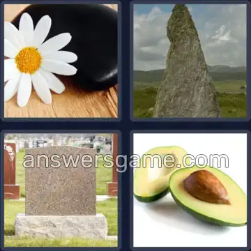 4 Pics 1 Word 5 Letters STONE