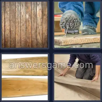 4 Pics 1 Word 5 Letters PLANK