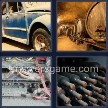 4 Pics 1 Word 5 Letters DUSTY