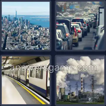 4 Pics 1 Word 5 Letters URBAN