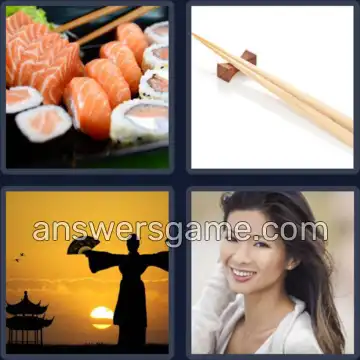 4 Pics 1 Word 5 Letters ASIAN