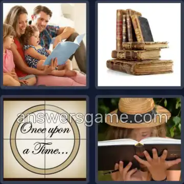 4 Pics 1 Word 5 Letters STORY