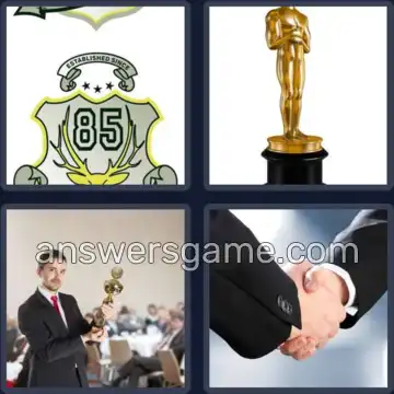 4 Pics 1 Word 5 Letters AWARD