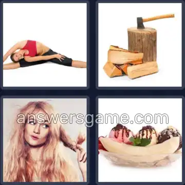 4 Pics 1 Word 5 Letters SPLIT