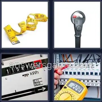4 Pics 1 Word 5 Letters METER