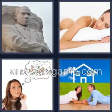 4 Pics 1 Word 5 Letters DREAM