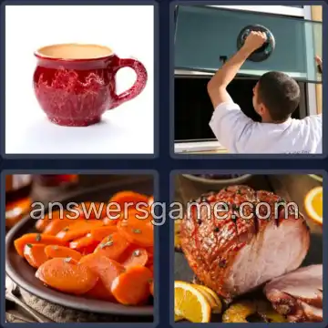 4 Pics 1 Word 5 Letters GLAZE