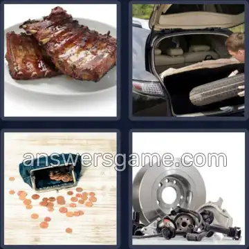 4 Pics 1 Word 5 Letters SPARE