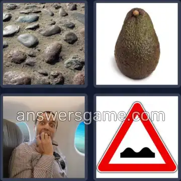 4 Pics 1 Word 5 Letters BUMPY