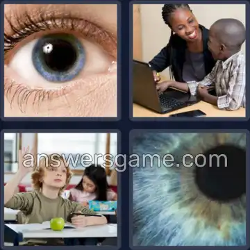 4 Pics 1 Word 5 Letters PUPIL